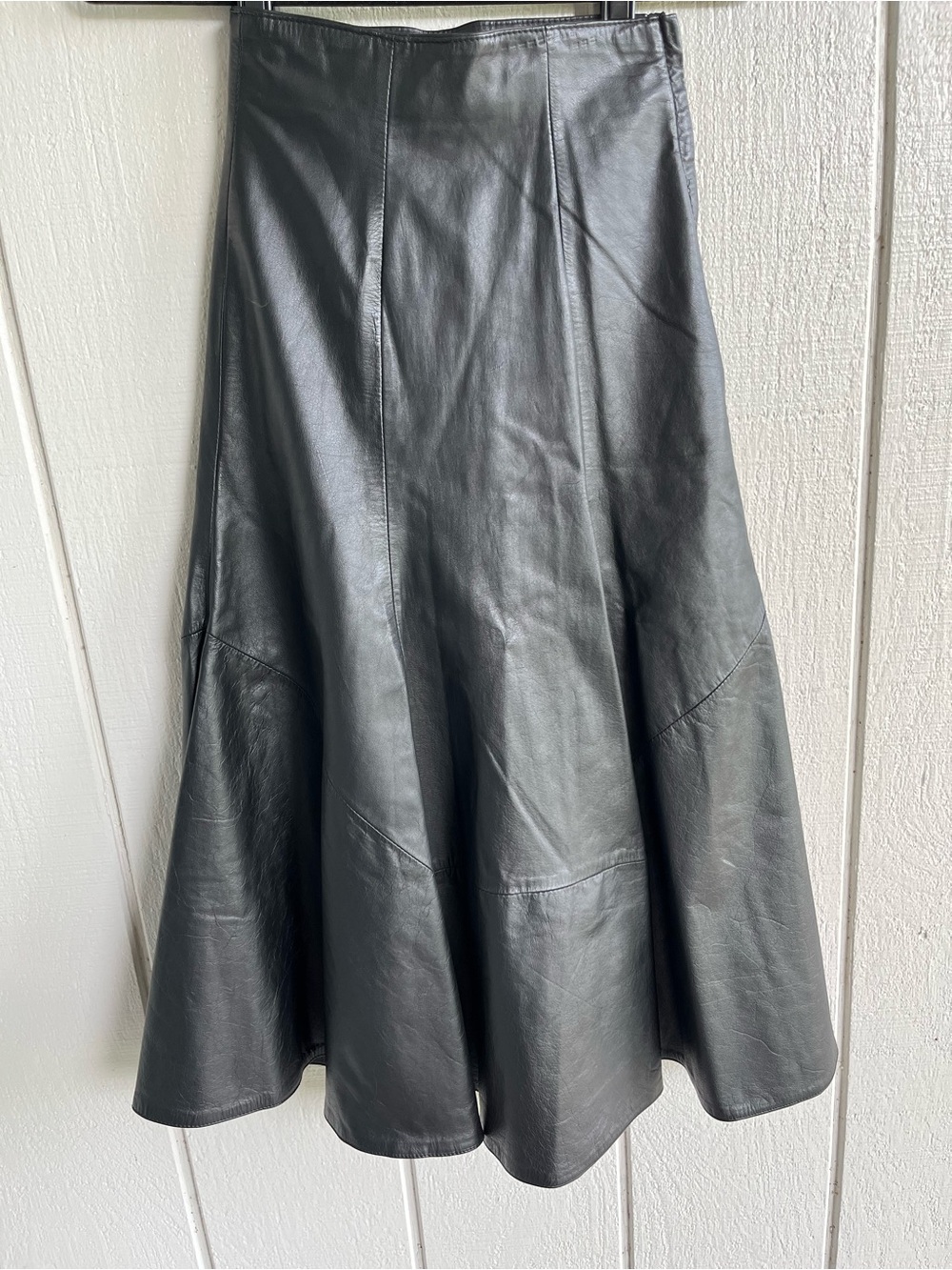 Wilson’s Leather Paneled A-Line Midi Skirt Vintage Size 4